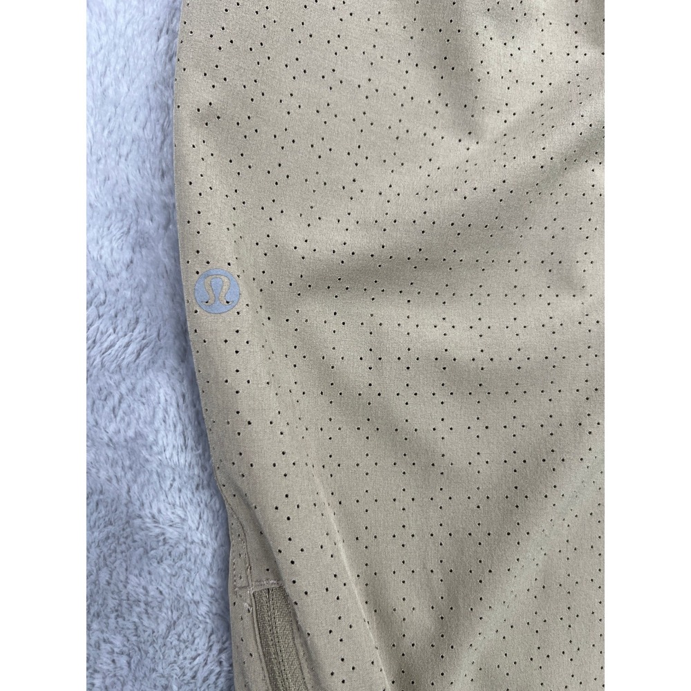 Lululemon Adapted State Perforated High-Rise Jogger Pants 8 Tan Women Activewear - Picture 7 of 11